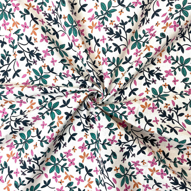 Printed Cotton PETIA Ecru / Vintage Multicolored